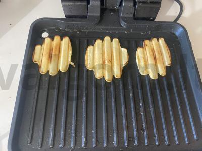 Oro vafliai ant elektrinio grilio Žingsnis 6