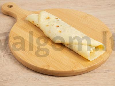 Blyneliai, įdaryti sūriu, kiaušiniu ir žolelėmis Žingsnis 4