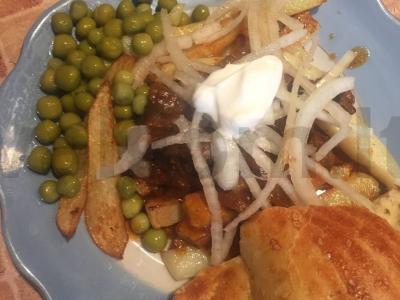 Jautienos stroganoff su daržovėmis pagrindine nuotrauka