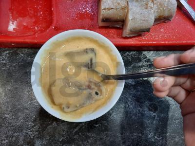 Menkės gabaliukai tešloje Žingsnis 5