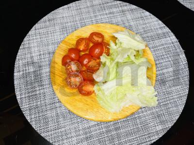 Šiltos salotos su baklažanais ir veršiena Žingsnis 2