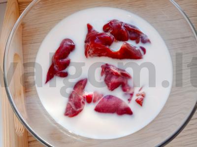 Vištienos kepenėlių kepsnys Žingsnis 1