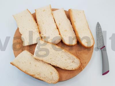 Bagetė su sūriu, česnakais ir krapais Žingsnis 1