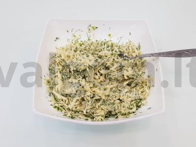 Bagetė su sūriu, česnakais ir krapais Žingsnis 4