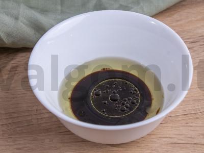 Salotos su mandarinais ir obuoliais Žingsnis 2