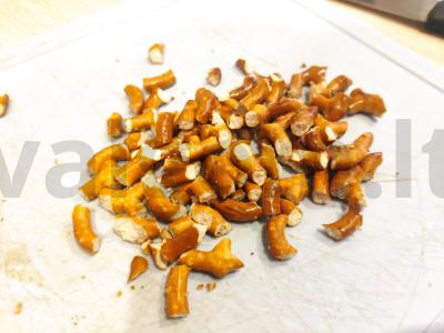 Traškus pyrago sluoksnis Žingsnis 1