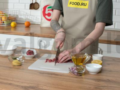 Klasikinis jautienos tartaras. Žingsnis 1