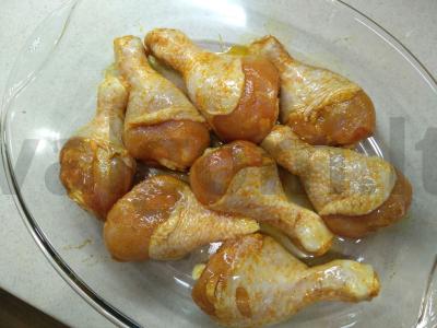 Vištienos kojos marinate Žingsnis 3