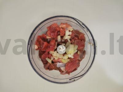 Gardžios cukinijos su kalakutienos įdaru Žingsnis 1