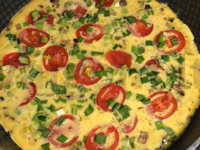 Grybų omletas Žingsnis 6