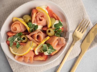 Žuvies salotos su alyvuogėmis Žingsnis 3