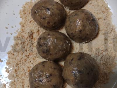 "Sultana" saldainiai su halva sausainių pabarstukuose Žingsnis 4