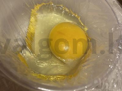 Polenta su grybais ir troškintu kiaušiniu Žingsnis 5