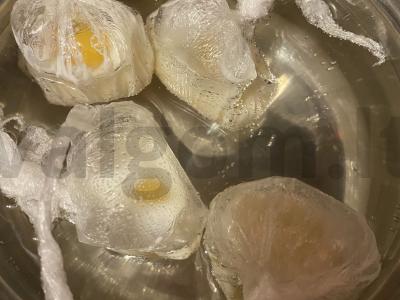 Polenta su grybais ir troškintu kiaušiniu Žingsnis 6