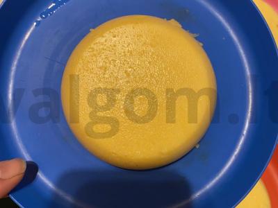 Polenta su grybais ir troškintu kiaušiniu Žingsnis 8