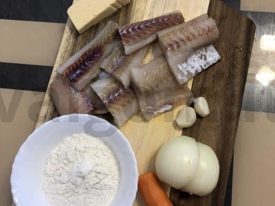 Žuvies kotletai su sūriu Žingsnis 1