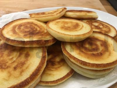 Vaniliniai blyneliai su grietine Žingsnis 10