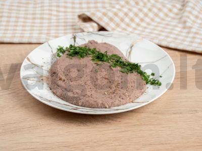 Raudonųjų pupelių tyrė pagrindine nuotrauka