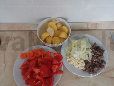 Namų stiliaus laghman Žingsnis 1
