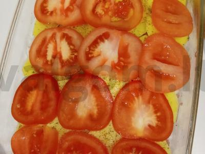 Bulvių apkepas su malta mėsa ir pomidorais Žingsnis 6