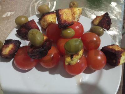 Indiški iešmeliai su kepta paneer Žingsnis 4