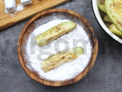 Traškūs baklažanai su saldžiarūgščiu padažu Žingsnis 4