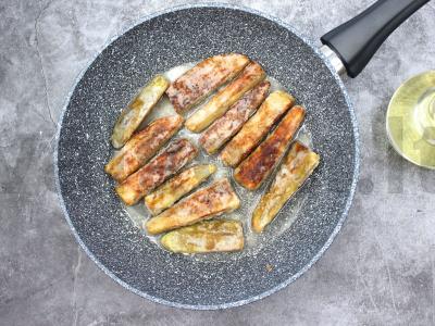 Traškūs baklažanai su saldžiarūgščiu padažu Žingsnis 5