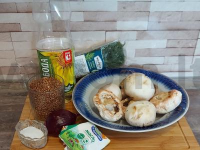Grikių košė puoduose Žingsnis 1