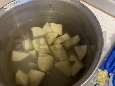 Pieno bulvių košė su keptais svogūnais Žingsnis 2