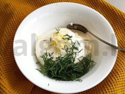 Sūrio keksiukai Žingsnis 3