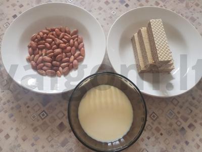 Vafliniai saldainiai Žingsnis 1