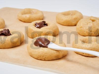 Sausainiai su skysto šokolado įdaru Žingsnis 2