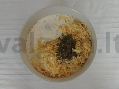Lašišos filė ir žiedinių kopūstų pyragas Žingsnis 1