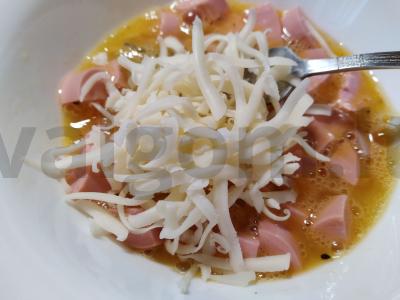 Omletas su pomidorais ir sūriu Žingsnis 2