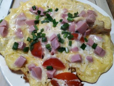 Omletas su pomidorais ir sūriu Žingsnis 5