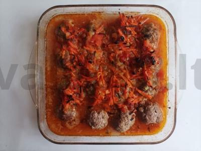 Mėsos kukuliai su daržovių ragu Žingsnis 3