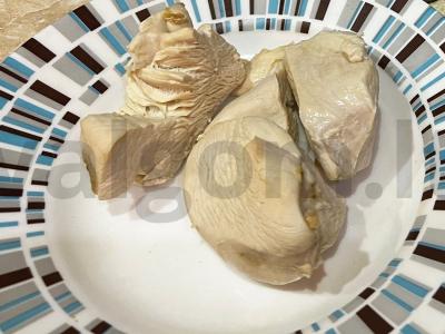 Salotos "Enjoyment" su vištienos krūtinėle, kukurūzais ir ananasais Žingsnis 1