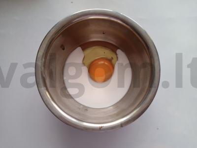 Keto kokosas Žingsnis 1