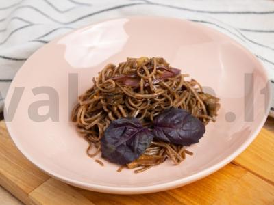 Soba su austrių grybais ir česnakais Žingsnis 5