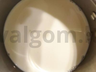 Panna cotta su citrusinių vaisių natomis Žingsnis 2