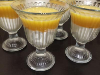 Panna cotta su citrusinių vaisių natomis Žingsnis 6