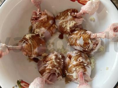 Vištienos kojos adžikos ir garstyčių marinate Žingsnis 2