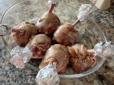 Vištienos kojos adžikos ir garstyčių marinate Žingsnis 3