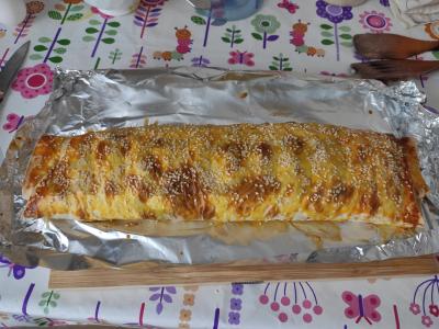 Dietinis vyniotinis su varške ir vaisiais Žingsnis 4