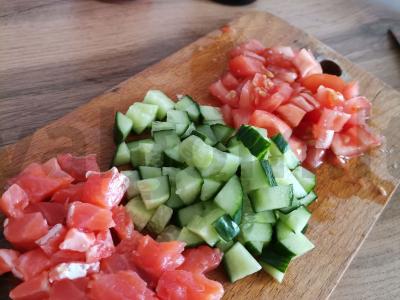 Poke dubenėlis su raudona žuvimi ir imbieru Žingsnis 3