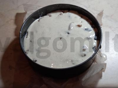 Kreminis pyragas su džiovintais vaisiais ir trijų grūdų dribsniais Žingsnis 9