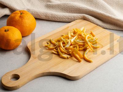 Mandarinų cukruoti vaisiai Žingsnis 1