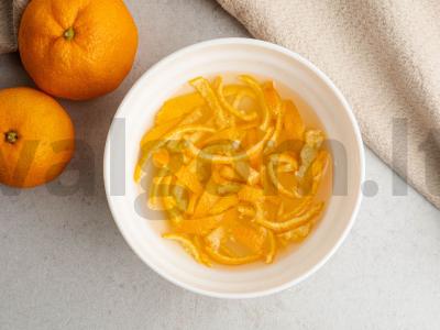 Mandarinų cukruoti vaisiai Žingsnis 2