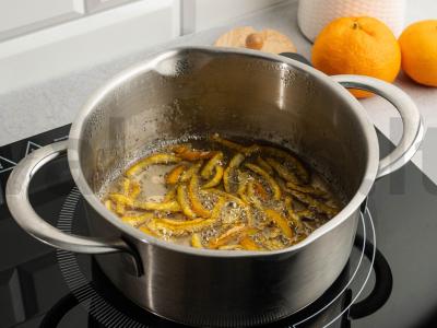 Mandarinų cukruoti vaisiai Žingsnis 3