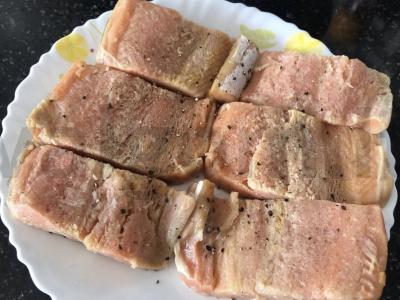 Žuvis su grybais grietinėlės padaže Žingsnis 1